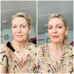 Judith zonder en met make-up